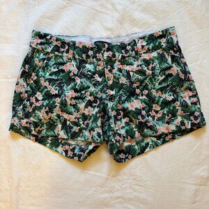 Dear John Tropical Floral Cotton Blend Shorts Women's Size 29